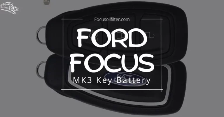 Ford Focus Mk3 Key Battery change