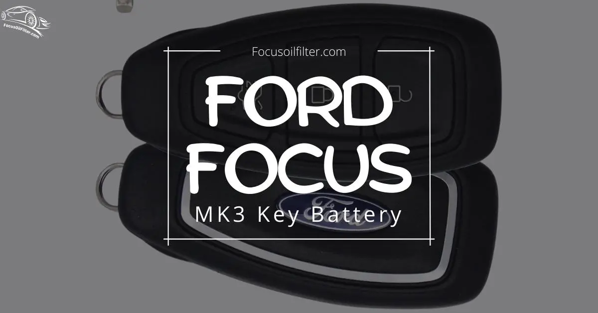 Ford Focus Mk3 Key Battery change
